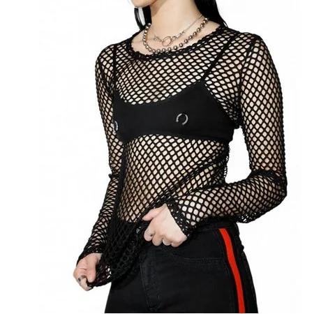 Women Clothes Sexy Long Sleeve Mesh Fishnet Shirts Sheer Transparent Tops Tee Shirt Blouses for Women
Women Clothes Sexy Long Sleeve Mesh Fishnet Shirts Sheer Transparent Tops Tee Shirt Blouses for Women