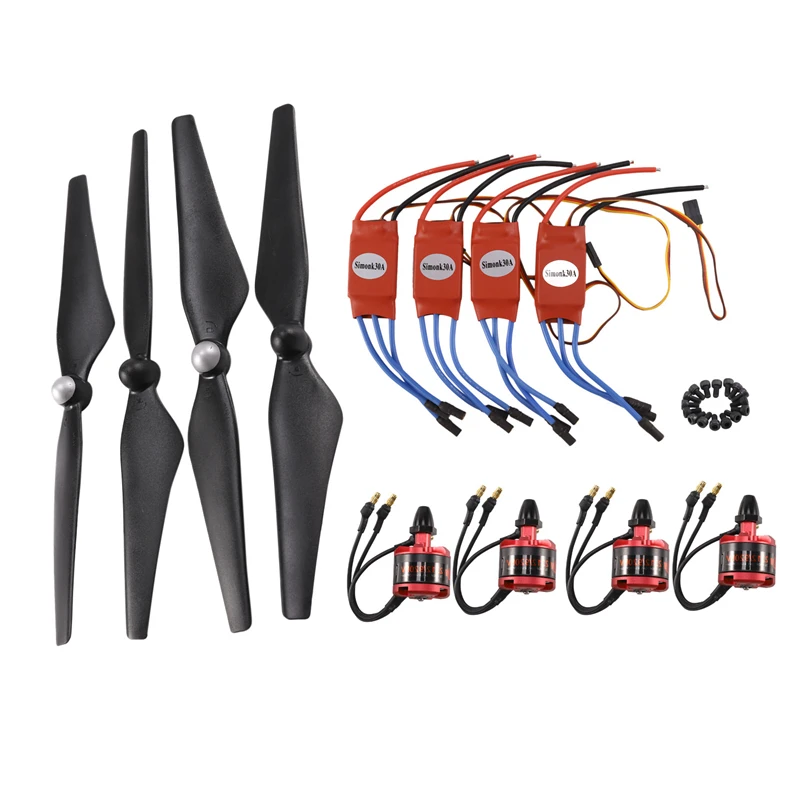 2212 920KV CW CCW Brushless Motor 30A ESC with 5V 2A BEC 9450 Prop for F450 F500 F550 Phantom 2 3 Drone
2212 920KV CW CCW Brushless Motor 30A ESC with 5V 2A BEC 9450 Prop for F450 F500 F550 Phantom 2 3 Drone