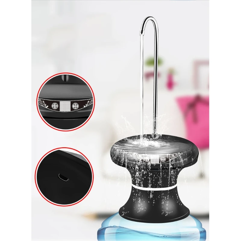 Portable Electric Pallet Bottled Water Pump Wireless Automatic Water Dispenser USB Rechargeable Bucket Bottle Dispenser
Portable Electric Pallet Bottled Water Pump Wireless Automatic Water Dispenser USB Rechargeable Bucket Bottle Dispenser