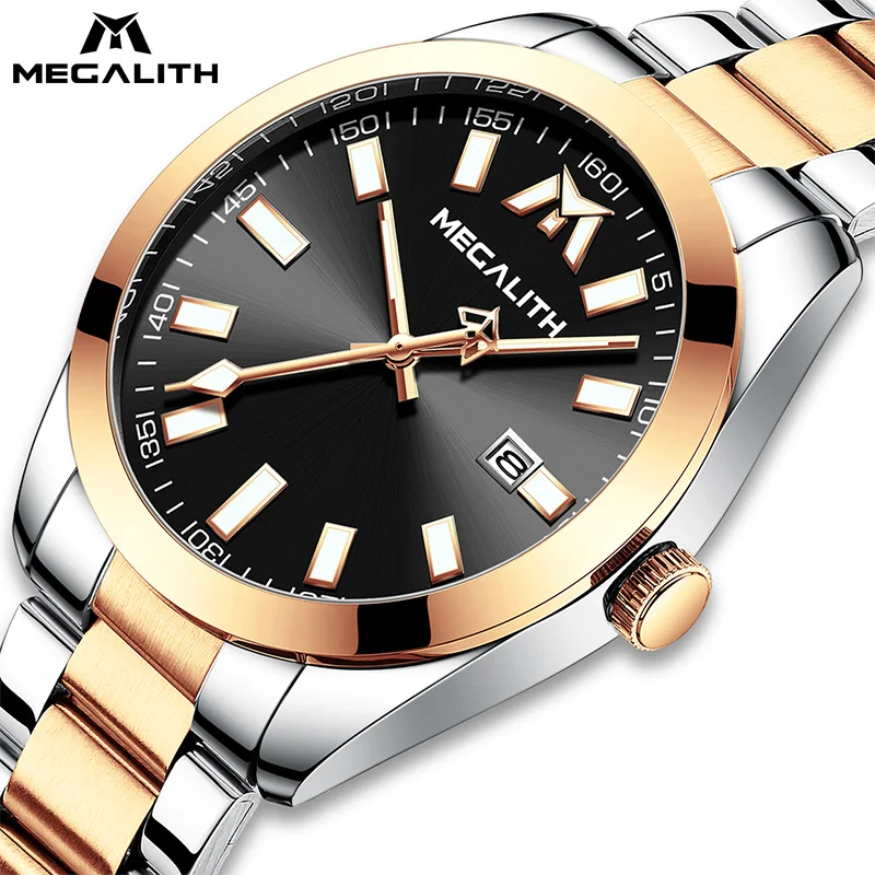 MEGALITH 2021 Luxury Watches Men Rose Gold Full Steel Luminous Waterproof Analog Date Gift Clock Men Business Wristwatches 8603
MEGALITH 2021 Luxury Watches Men Rose Gold Full Steel Luminous Waterproof Analog Date Gift Clock Men Business Wristwatches 8603