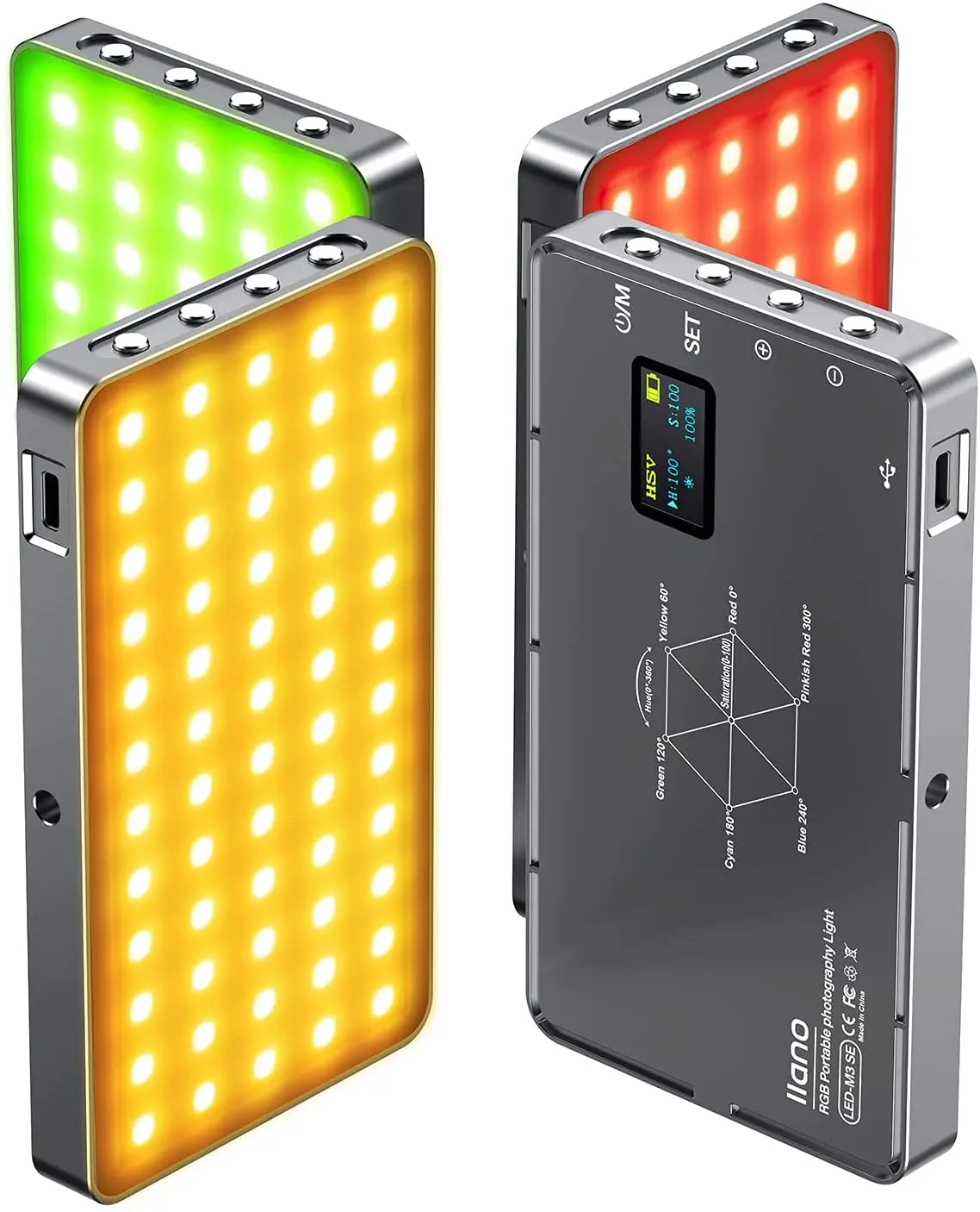 Llano RGB светильник, Встроенный 4000 мАч перезаряжаемый аккумулятор 360 полноцветный охват 9 светильник вых эффектов, 3000-6500K светильник камеры
Llano RGB светильник, Встроенный 4000 мАч перезаряжаемый аккумулятор 360 полноцветный охват 9 светильник вых эффектов, 3000-6500K светильник камеры