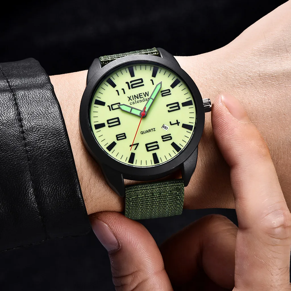 Top Fashion Stylish Cool All Arabic Numerals And 24 hour Military Time Waterproof Nylon Belt Watch Casual Sports Masculino
Top Fashion Stylish Cool All Arabic Numerals And 24 hour Military Time Waterproof Nylon Belt Watch Casual Sports Masculino