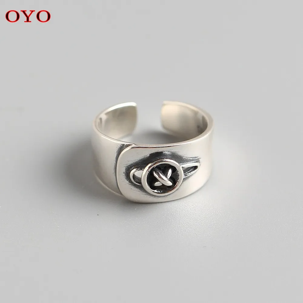 100% S925 Sterling Silver Heavy Industry Button Ring Glossy Wide Open Ring Female
100% S925 Sterling Silver Heavy Industry Button Ring Glossy Wide Open Ring Female