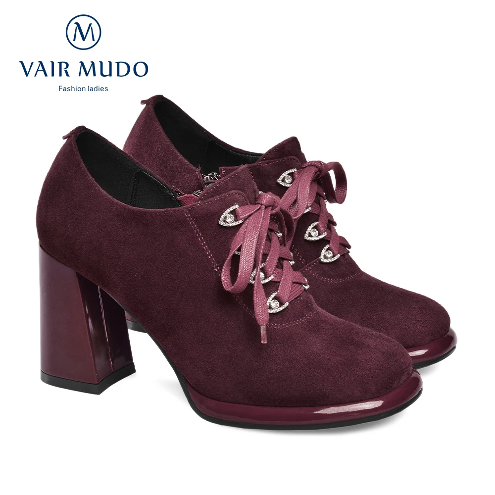 VAIR MUDO Ankle Women Pumps Shoes HIgh Heels Round Toe Elegant Black Lace Up Kid Suede Office & Career Shoes Women WM-X131-C 
VAIR MUDO Ankle Women Pumps Shoes HIgh Heels Round Toe Elegant Black Lace Up Kid Suede Office & Career Shoes Women WM-X131-C
