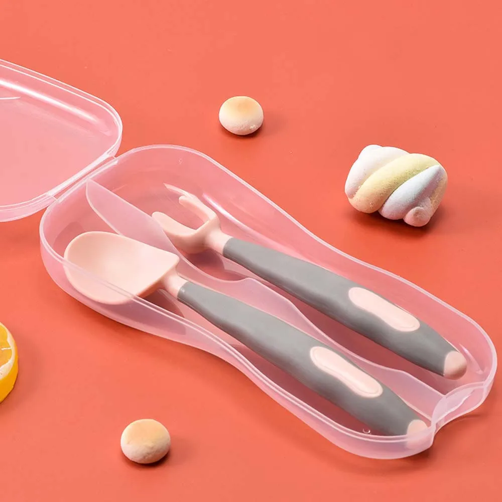 Baby Spoon Fork Utensils Set Soft Silica Gel Bendable Children Tableware Toddler Learn To Eat Training Auxiliary Food Feeding
Baby Spoon Fork Utensils Set Soft Silica Gel Bendable Children Tableware Toddler Learn To Eat Training Auxiliary Food Feeding