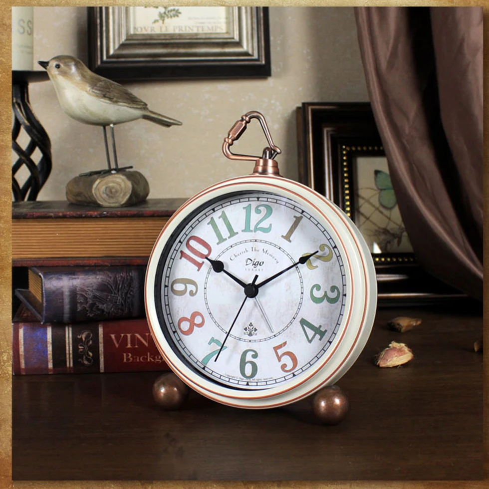 Hot Roman Digital Desk Clocks Retro Large Antique Needle vintage alarm Vintage retro desk for Home Decor | Дом и