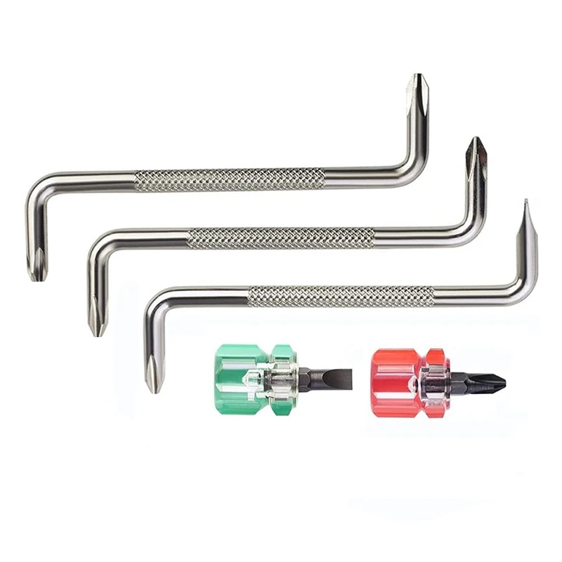 5 in 1 Offset Screwdriver Z Shaped Screwdrivers netic Slotted Phillips Double Head Hand Tool Set
5 in 1 Offset Screwdriver Z Shaped Screwdrivers netic Slotted Phillips Double Head Hand Tool Set