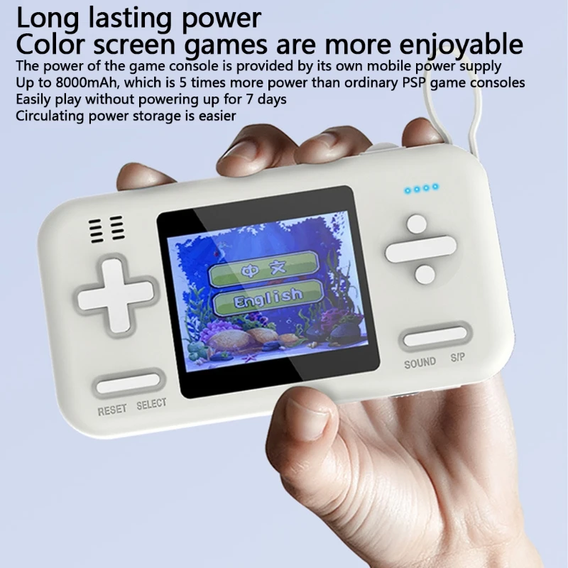 Handheld Game Console 2.8" Color Screen Retro Game Player Built-in 416 Games with 8000mAh Fast Charger Power Bank, 48H Play Time
Handheld Game Console 2.8" Color Screen Retro Game Player Built-in 416 Games with 8000mAh Fast Charger Power Bank, 48H Play Time