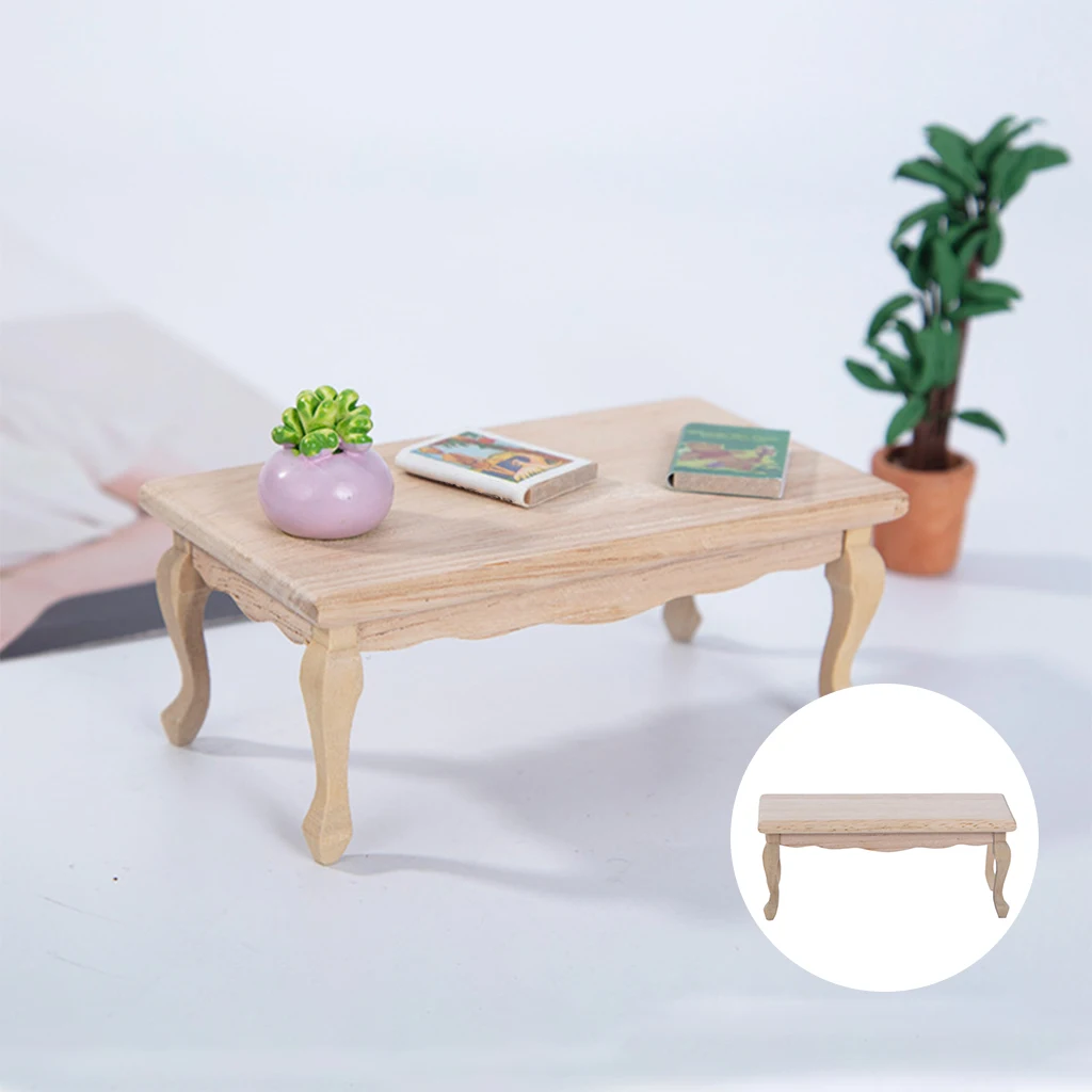 1/12 Mini Dollhouse Furniture - Miniature Furniture Model Wooden Desk Table for Doll House Living Room Unisex-Children
1/12 Mini Dollhouse Furniture - Miniature Furniture Model Wooden Desk Table for Doll House Living Room Unisex-Children