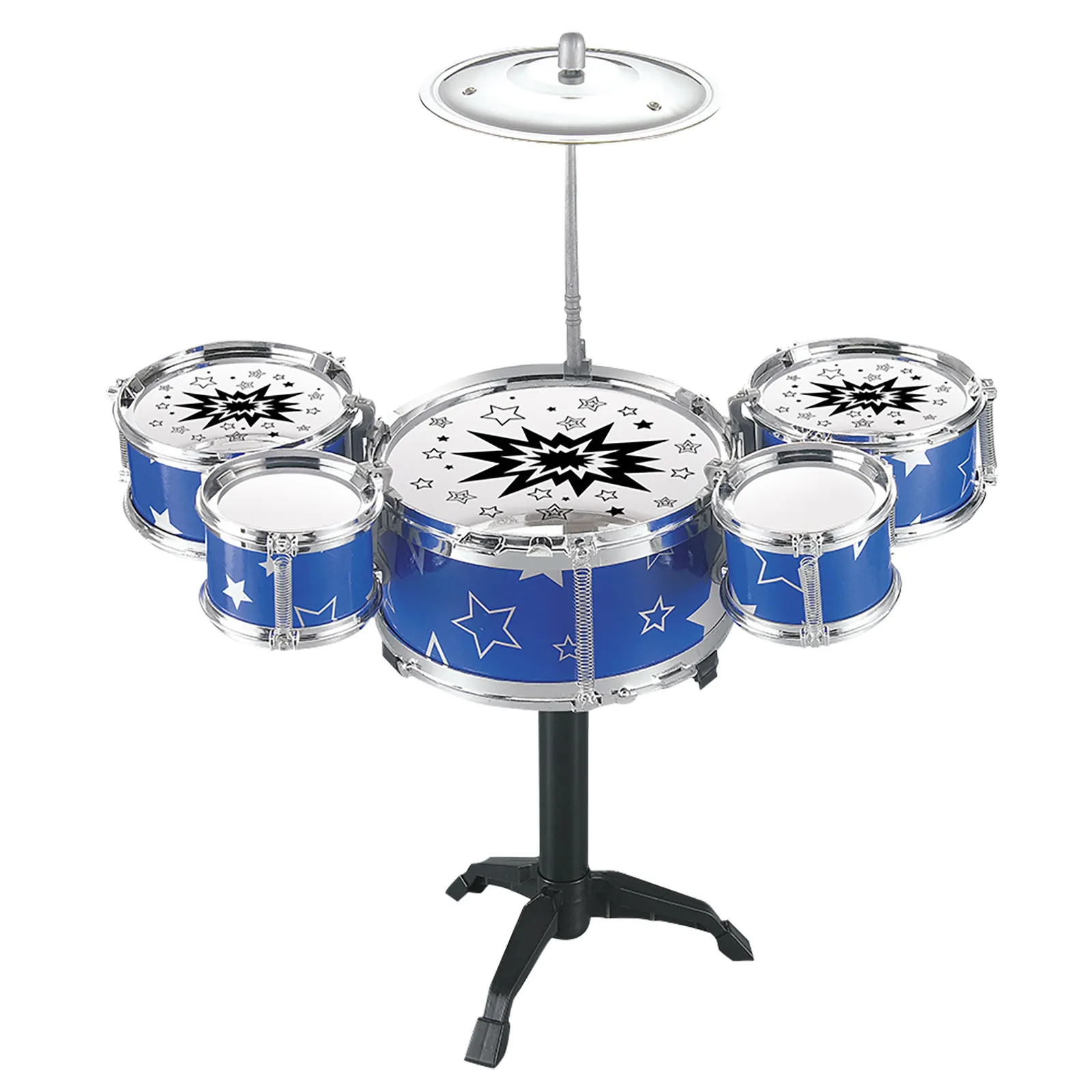 Новый джазовый мини-барабанный набор для детей из 5 барабанов и 2 палочек в подарок, игрушка для подростков, обучающая.