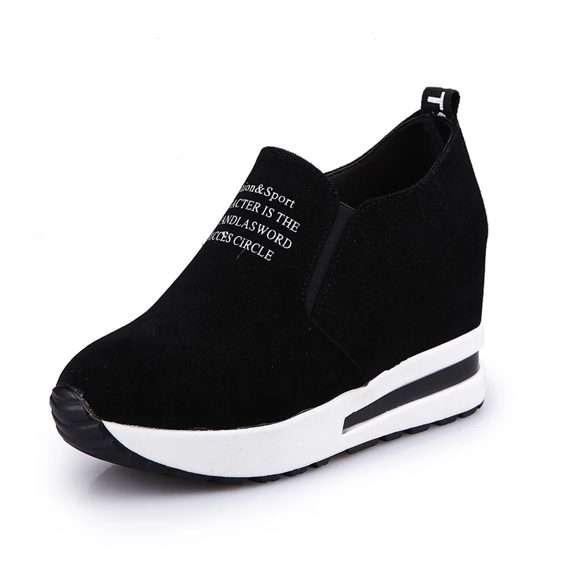 New Flock High Heels Lady Casual Black Red Women Sneakers Leisure Platform Shoes Slip-On Breathable Height Increasing Shoes
New Flock High Heels Lady Casual Black Red Women Sneakers Leisure Platform Shoes Slip-On Breathable Height Increasing Shoes