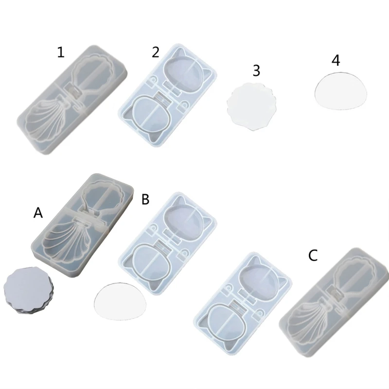 Handmade Cat Folding Mirror Resin Casting Mold Shell Cat Round Makeup Mirror Silicone Mold Epoxy Resin Mold Art Crafts
Handmade Cat Folding Mirror Resin Casting Mold Shell Cat Round Makeup Mirror Silicone Mold Epoxy Resin Mold Art Crafts