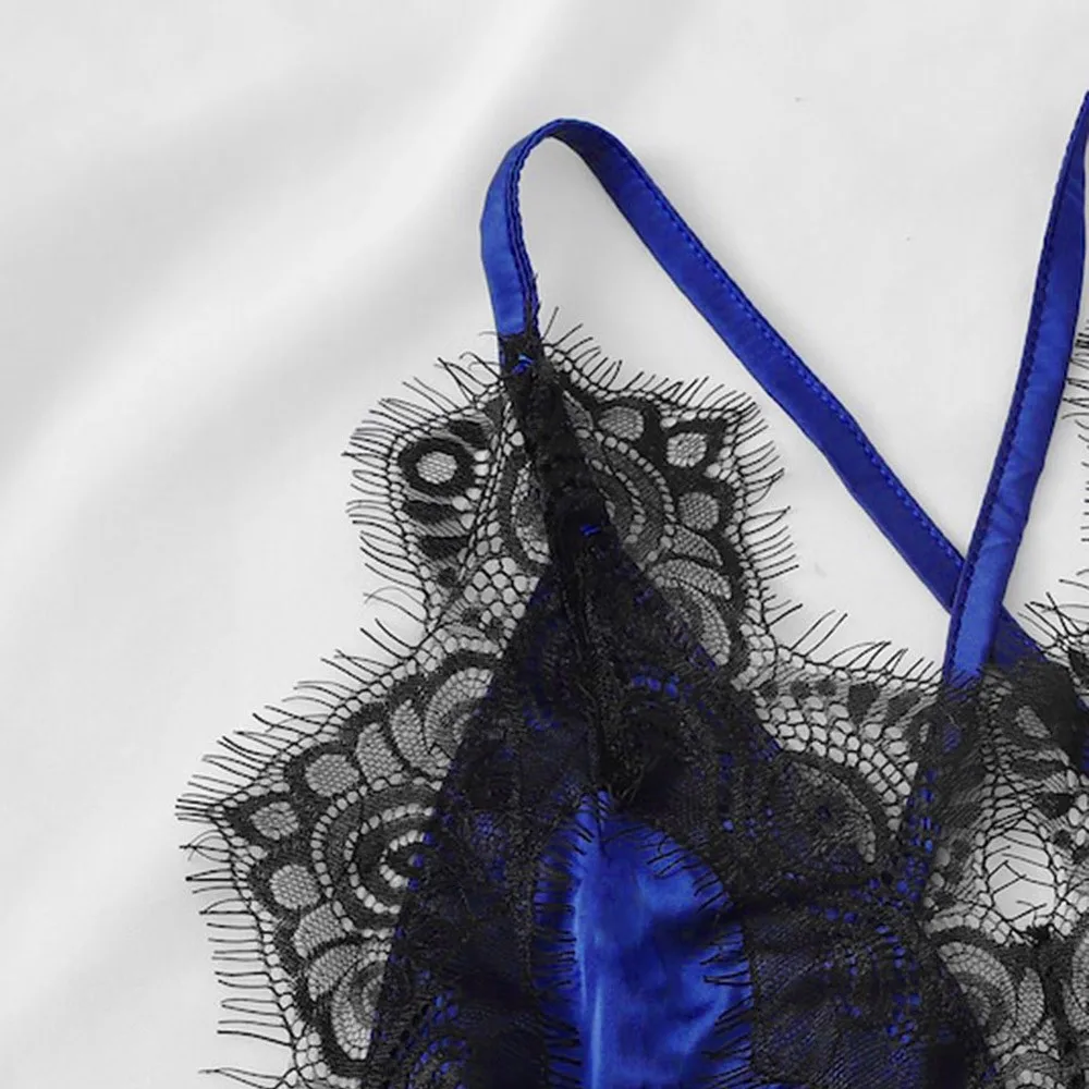 Porno Underwear Sexy Lingerie Women Deep V Backless Lace Costume Babydoll Erotic Sleepwear Satin Lenceria Temptation Mujer
Porno Underwear Sexy Lingerie Women Deep V Backless Lace Costume Babydoll Erotic Sleepwear Satin Lenceria Temptation Mujer