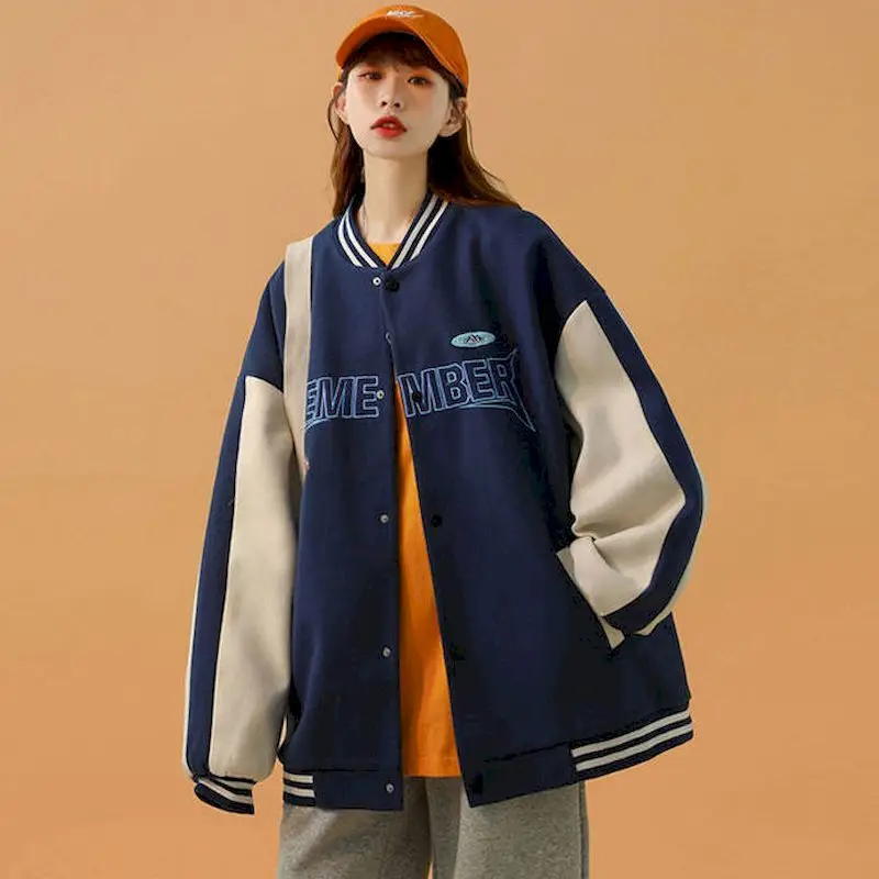 American Baseball Jacket Men Women Thicken Plus Velvet Loose Casual Coat All-match Korean Streetwear Sports Top Clothes Female
American Baseball Jacket Men Women Thicken Plus Velvet Loose Casual Coat All-match Korean Streetwear Sports Top Clothes Female