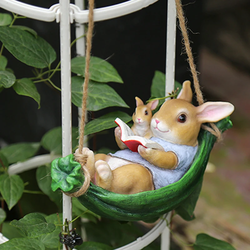Garden Decorations Tree Decoration Creative Cartoon Animal Resin Swing Bunny Decoration Desktop Home Decoration Accessories
Garden Decorations Tree Decoration Creative Cartoon Animal Resin Swing Bunny Decoration Desktop Home Decoration Accessories