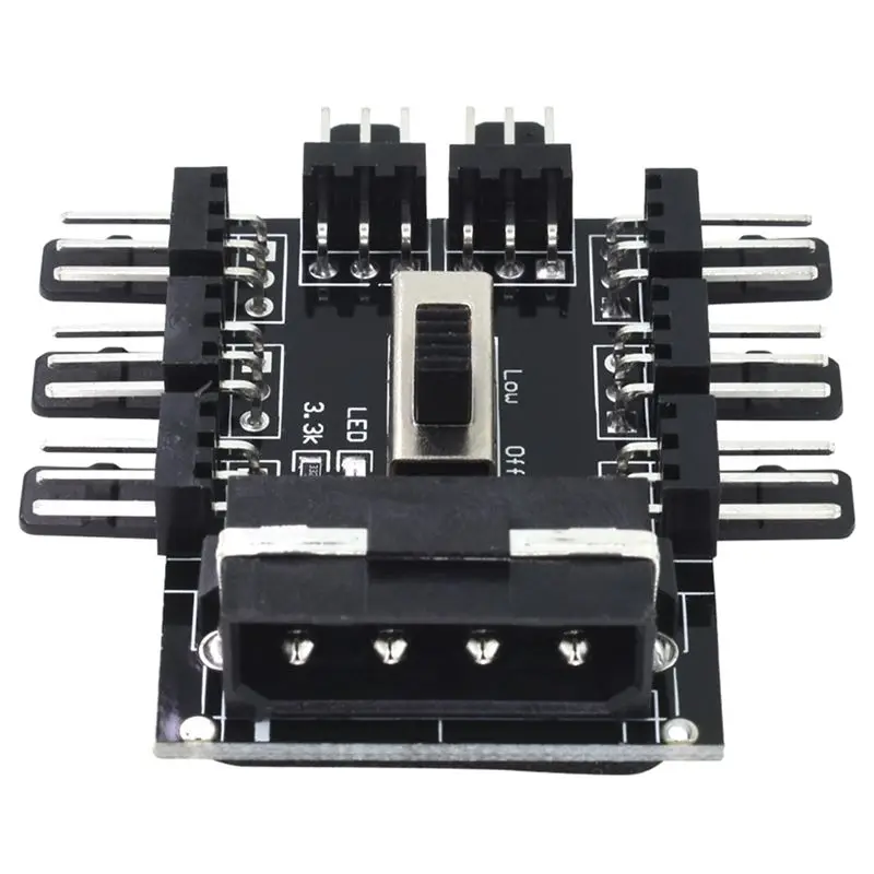 ПК 1 до 8 4Pin Molex охладитель охлаждающий вентилятор концентратор сплиттер кабель