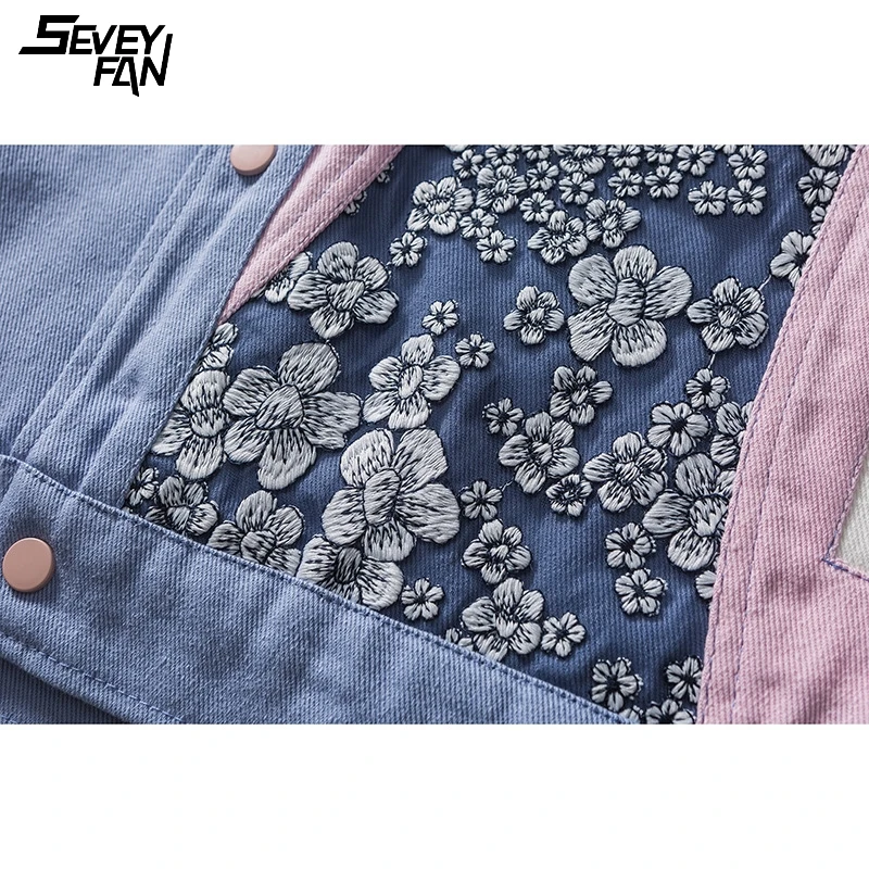 Japan Cherry Embroidery Denim Jacket Men Color Patchwork Oversized Floral Hip Hop Blue Jean Jackets Streetwear Fashion Clothes
Japan Cherry Embroidery Denim Jacket Men Color Patchwork Oversized Floral Hip Hop Blue Jean Jackets Streetwear Fashion Clothes