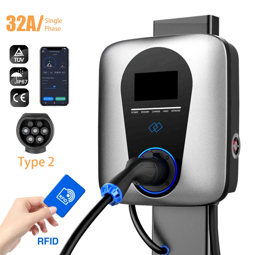 32A 1-фазное приложение Wifi RFID EVSE Wallbox EV зарядное устройство для электромобиля с кабелем типа 2 IEC 62196-2 для MINI Cooper
32A 1-фазное приложение Wifi RFID EVSE Wallbox EV зарядное устройство для электромобиля с кабелем типа 2 IEC 62196-2 для MINI Cooper