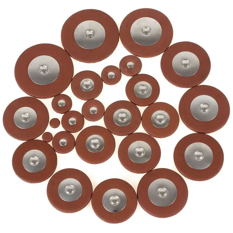 Горячие HG 27pcs Саксофон колодки Sax Овцы кожа Замена для сопрано саксофон