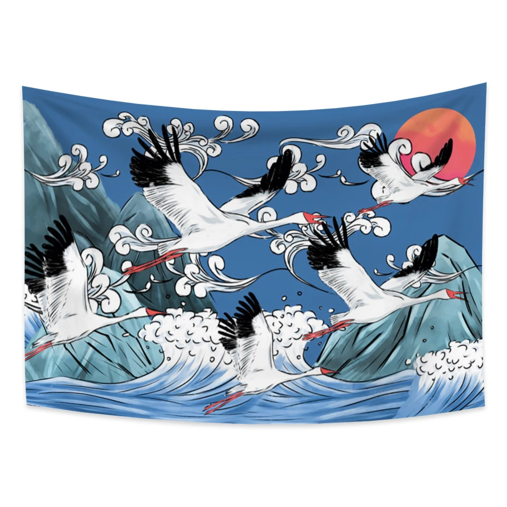 Japanese Style Tapestry Abstract Flying-Crane Tapestry Picnic Blanket Wall Hangings Home Decor for Living Room Bedroom Dorm
Japanese Style Tapestry Abstract Flying-Crane Tapestry Picnic Blanket Wall Hangings Home Decor for Living Room Bedroom Dorm