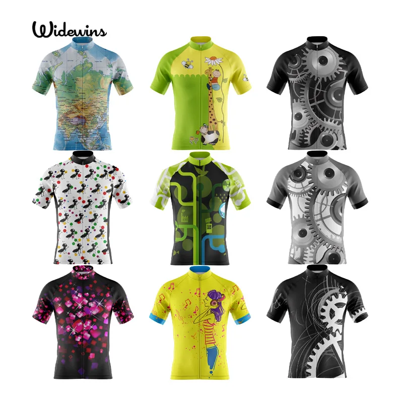 

widewins Pro Cycling Jersey Men Bicycle Jersey lightweight Mtb Seamless Process Bike Cycling Clothing Shirt Maillot Ciclismo