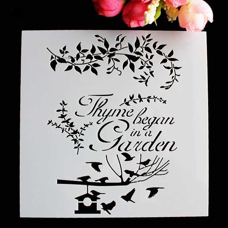 DIY Bird Flower Spray Pattern Layered Mold Painting Wedding Cake Embossed Photo Album Card Decoration Template Baking Tools
DIY Bird Flower Spray Pattern Layered Mold Painting Wedding Cake Embossed Photo Album Card Decoration Template Baking Tools