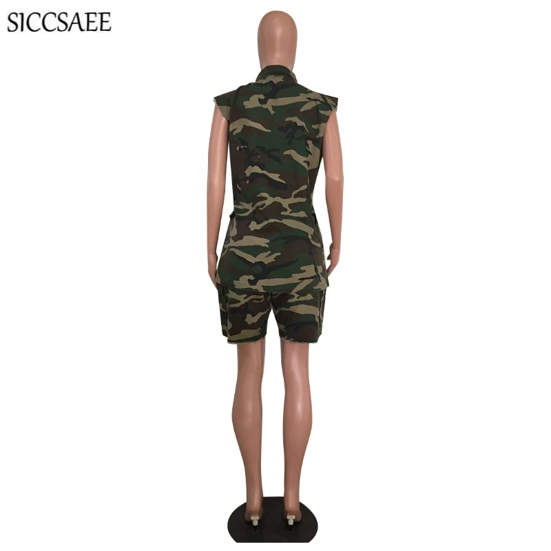 Army Green Camouflage Printed Two Piece Set Sleeveless Cardigan Short Sets For Women High Streetwear Casual Outfits Boyfriend
Army Green Camouflage Printed Two Piece Set Sleeveless Cardigan Short Sets For Women High Streetwear Casual Outfits Boyfriend
