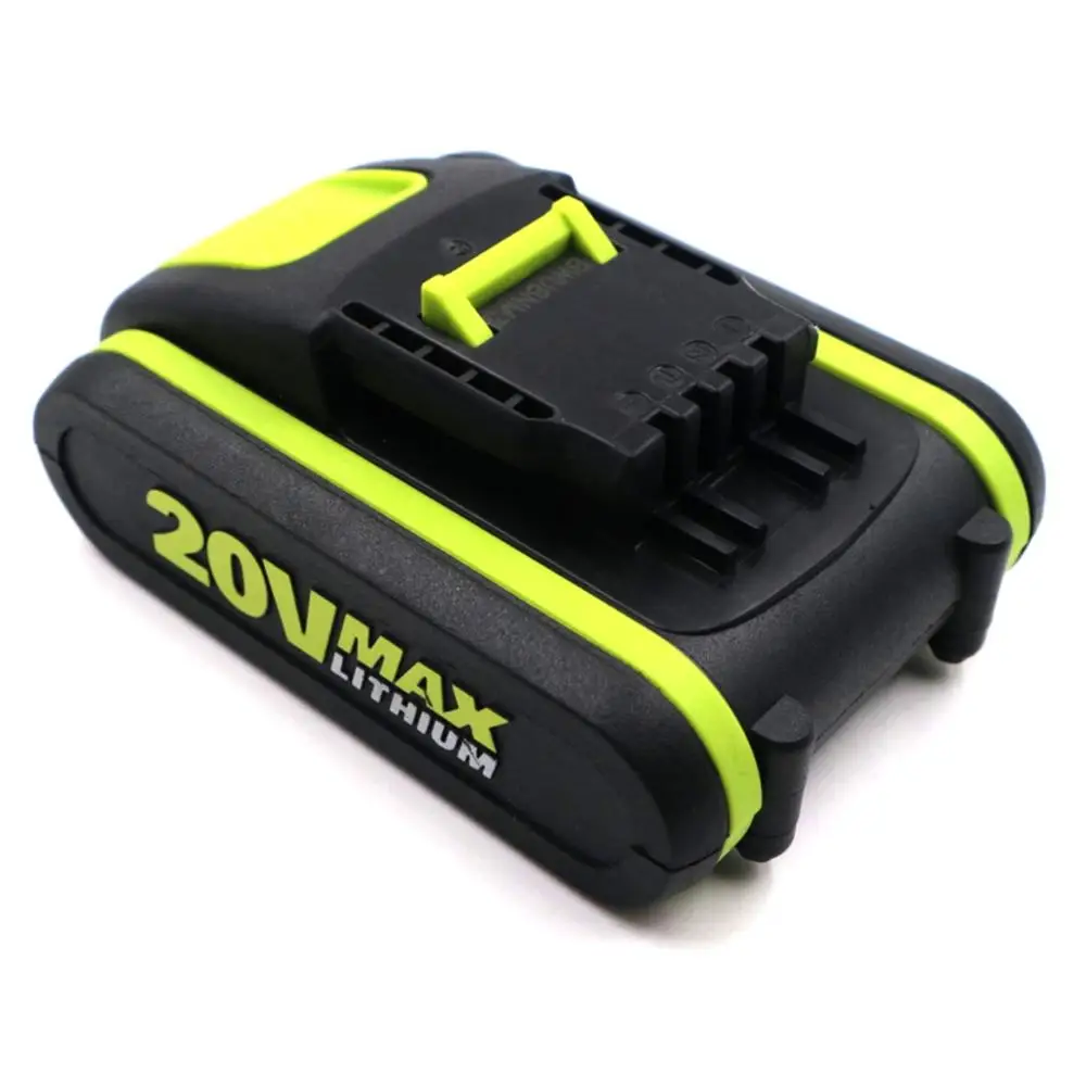 2000mAh 18650 battery WOX20A Li-ion Battery 20V Replacement for WOX 20v Battery WA3551.1 WA3516 WA3520 WA3525 WA3549.1 WG151s
2000mAh 18650 battery WOX20A Li-ion Battery 20V Replacement for WOX 20v Battery WA3551.1 WA3516 WA3520 WA3525 WA3549.1 WG151s