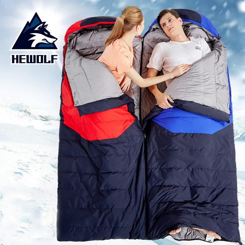 

Туристический зимний спальный мешок, легкий свободный мешок большого размера, туристическое снаряжение для кемпинга