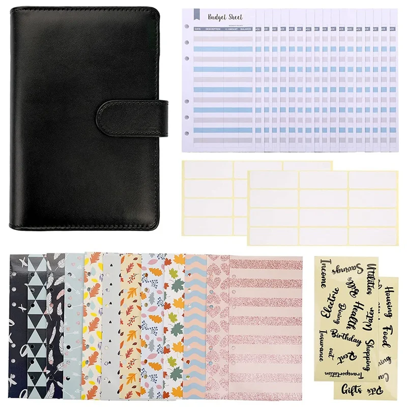 A6 Binder Budget Cash Envelopes, Budget Planner Organizer System for Budgeting and Saving Suitable for Any Occasion
A6 Binder Budget Cash Envelopes, Budget Planner Organizer System for Budgeting and Saving Suitable for Any Occasion