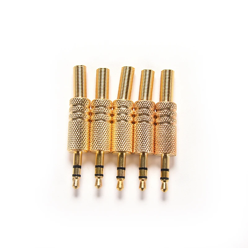 5pcs 3.5mm Stereo Audio Jack Plug Mini 1/8Inch Jack Plug Headphone Male Plug Coax Cable Audio Adapter Connecter Soldering
5pcs 3.5mm Stereo Audio Jack Plug Mini 1/8Inch Jack Plug Headphone Male Plug Coax Cable Audio Adapter Connecter Soldering