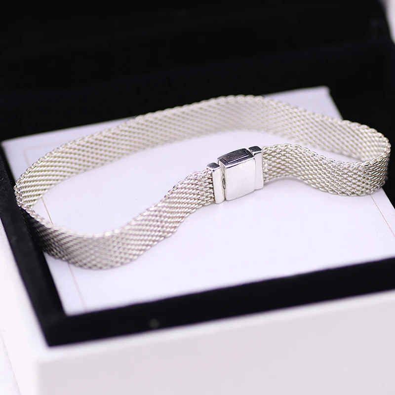 Bewill S925 Sterling Silver Bracelet Woven Mesh Silver Reflexions Bracelets Bangle Fit Women Bead Charm DIY Fashion Jewelry
Bewill S925 Sterling Silver Bracelet Woven Mesh Silver Reflexions Bracelets Bangle Fit Women Bead Charm DIY Fashion Jewelry
