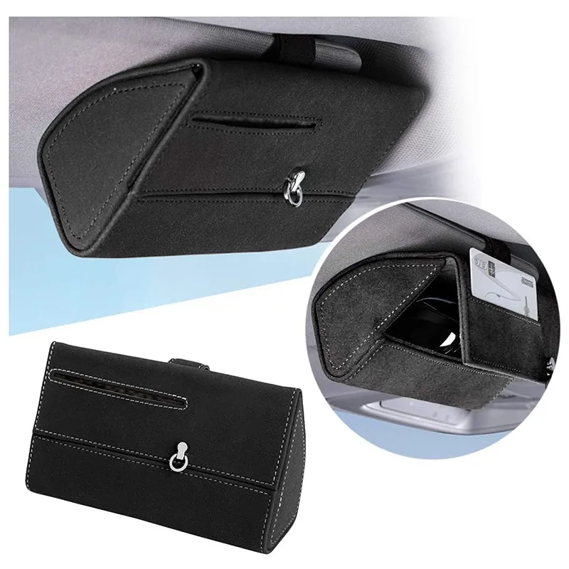 Sunglasses Magnetic Storage Box Car Visor Glasses Case Organizer Eyeglasses Card Bag Clip Holder Visor Sunshade Auto Accessories
Sunglasses Magnetic Storage Box Car Visor Glasses Case Organizer Eyeglasses Card Bag Clip Holder Visor Sunshade Auto Accessories