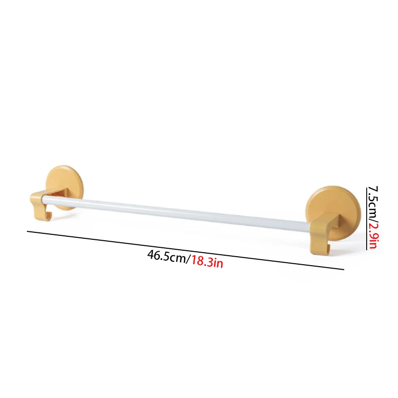 Household Towel Bar Single Bar Bathroom Towel Rack Free Punching Toilet Bathroom Suction Cup Towel Bar Rack Paper Towel Rack 
Household Towel Bar Single Bar Bathroom Towel Rack Free Punching Toilet Bathroom Suction Cup Towel Bar Rack Paper Towel Rack