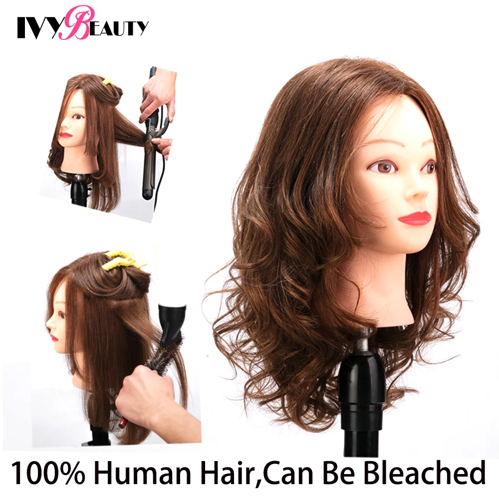 Real Human Hair Mannequin Head For Salon Hairdressing Hair Style Practice Cosmetology Professional Styling Head Mannequins Head
Real Human Hair Mannequin Head For Salon Hairdressing Hair Style Practice Cosmetology Professional Styling Head Mannequins Head