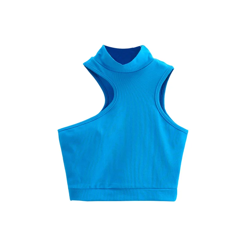 WOMENGAGA Summer Half High Neck Sleeveless Solid Color Skinny Open Navel Women Korean Sexy Asymmetry Tank Tops WPJ9
WOMENGAGA Summer Half High Neck Sleeveless Solid Color Skinny Open Navel Women Korean Sexy Asymmetry Tank Tops WPJ9