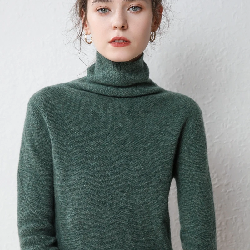 zocept 100% Wool Female Sweater Winter Fashion Women's Knitted Wool Pullovers High Neck Full Sleeve Thick Jumpers
zocept 100% Wool Female Sweater Winter Fashion Women's Knitted Wool Pullovers High Neck Full Sleeve Thick Jumpers