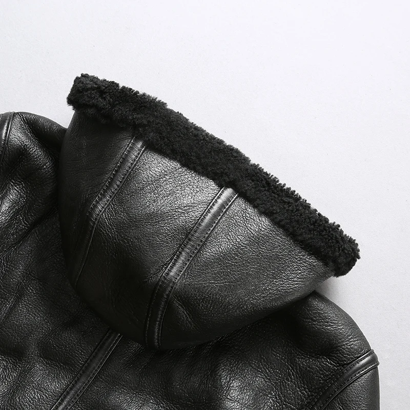 super quality brand warm high genuine sheep leather men's large size B3 shearling bomber vintage male military fur jacket
super quality brand warm high genuine sheep leather men's large size B3 shearling bomber vintage male military fur jacket