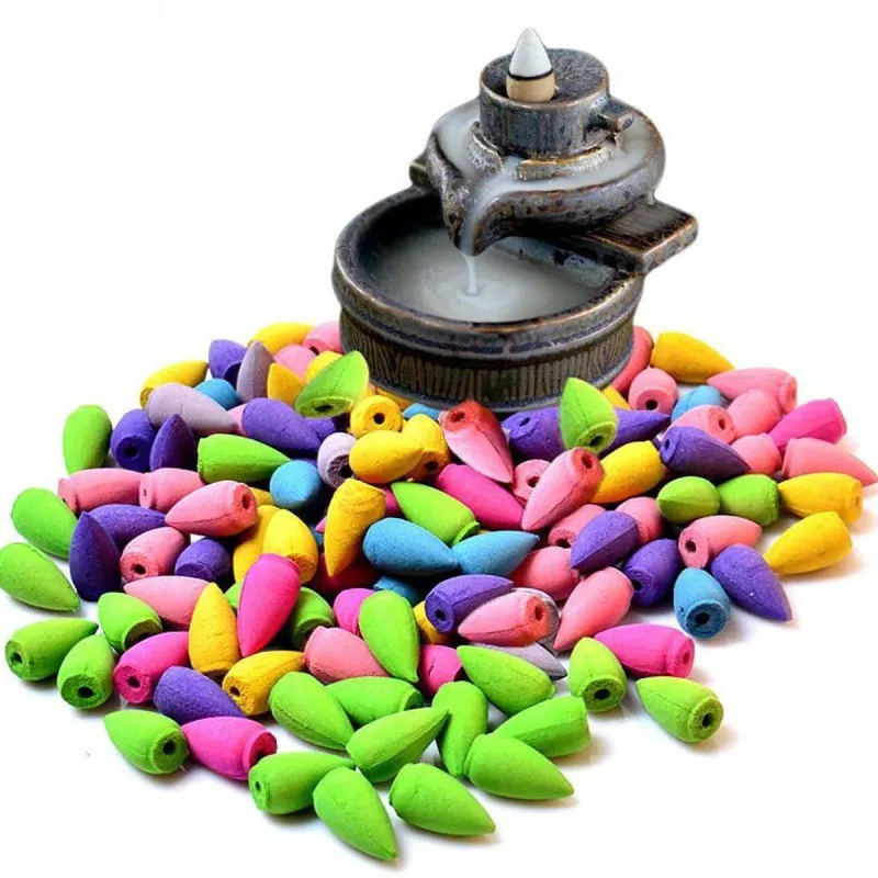 20 Cones/Pack Backflow incense Cones Environment Aromatizer Home scent Colored Smoke Sage Smudge Tower Incense | Дом и сад