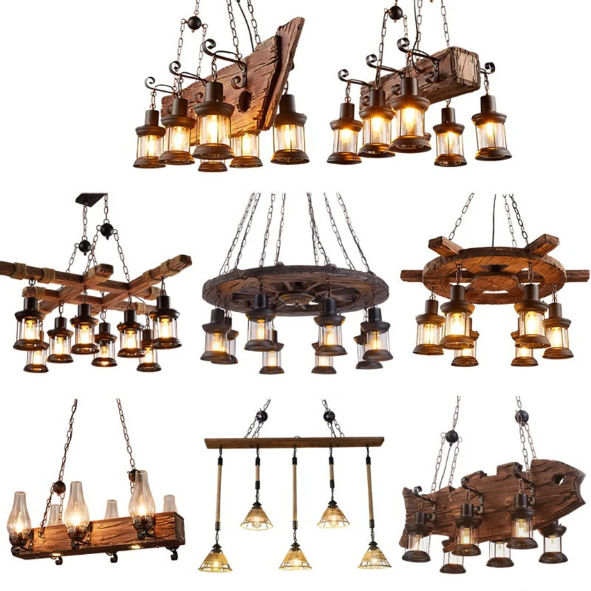 Nordic Industrial Wind Loft LED Pendant Lights Retro Solid Wood Pendant Lamps Living Roon Restaurant Cafe Bar Decor Hanging Lamp
Nordic Industrial Wind Loft LED Pendant Lights Retro Solid Wood Pendant Lamps Living Roon Restaurant Cafe Bar Decor Hanging Lamp
