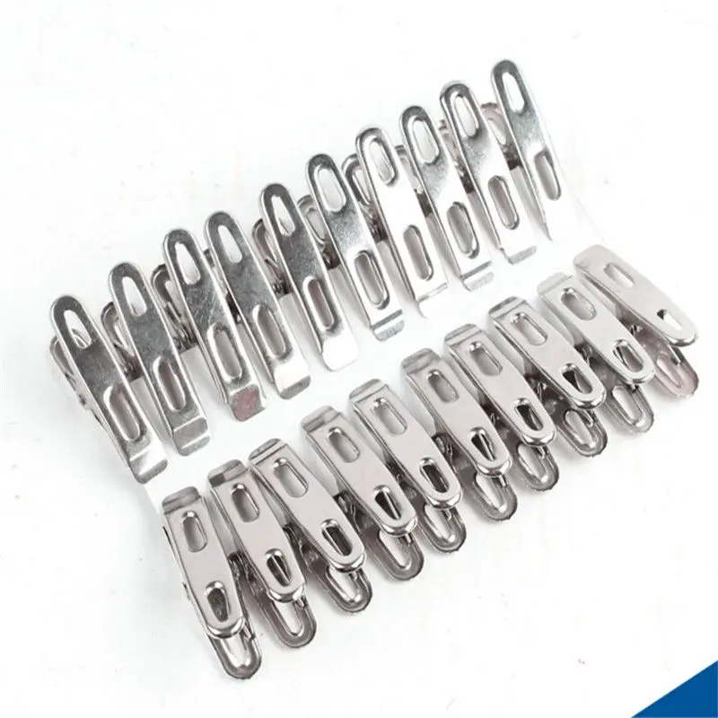 Useful Stainless Steel Washing Line Clothes Pegs Hang Pins Clips Windproof Clamps Garden Clamps Clothing Rails Clipping Tool
Useful Stainless Steel Washing Line Clothes Pegs Hang Pins Clips Windproof Clamps Garden Clamps Clothing Rails Clipping Tool