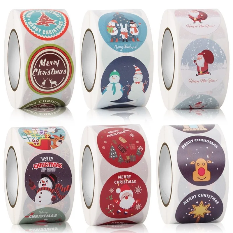Happy Christmas Coated Paper Sticker Sealing Decorative Stickers 3.8cm
Happy Christmas Coated Paper Sticker Sealing Decorative Stickers 3.8cm