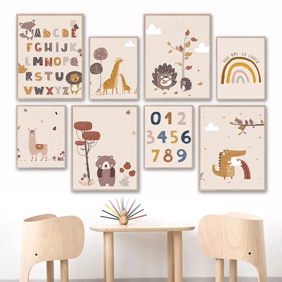 Letters Number Alpaca Giraffe Crocodile Fox Lion Canvas Painting Nursery Nordic Posters And Prints Wall Pictures Kids Room Decor
Letters Number Alpaca Giraffe Crocodile Fox Lion Canvas Painting Nursery Nordic Posters And Prints Wall Pictures Kids Room Decor