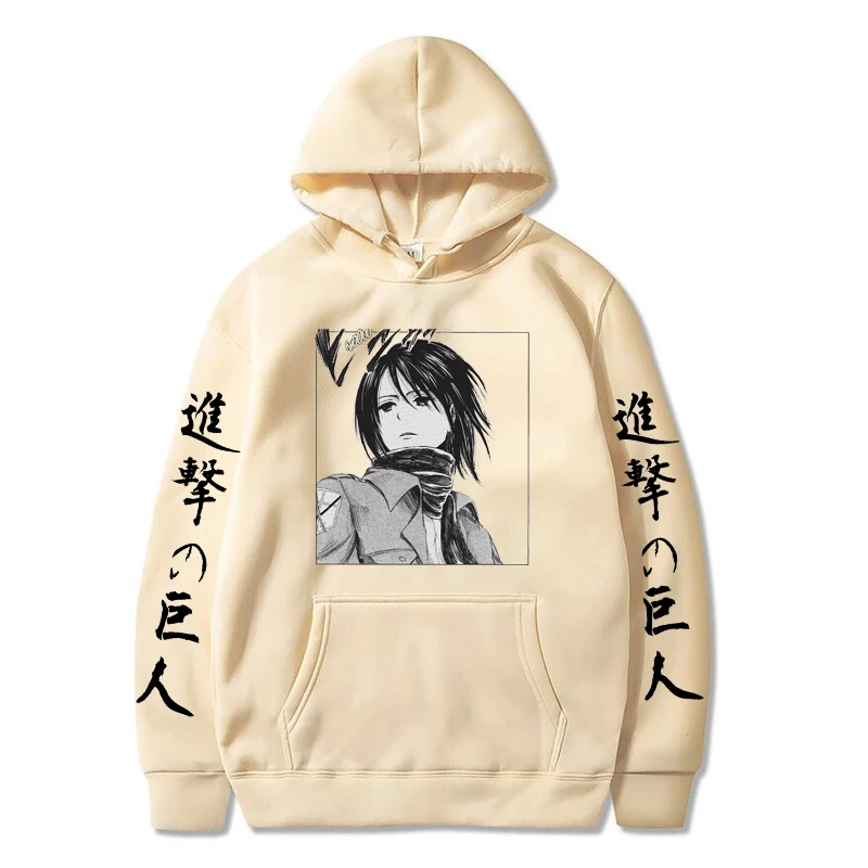 Attack on Titan Hoodie Mikasa Ackerman Anime Print Garment Harajuku Style Casual Tracksuit Pullover
Attack on Titan Hoodie Mikasa Ackerman Anime Print Garment Harajuku Style Casual Tracksuit Pullover