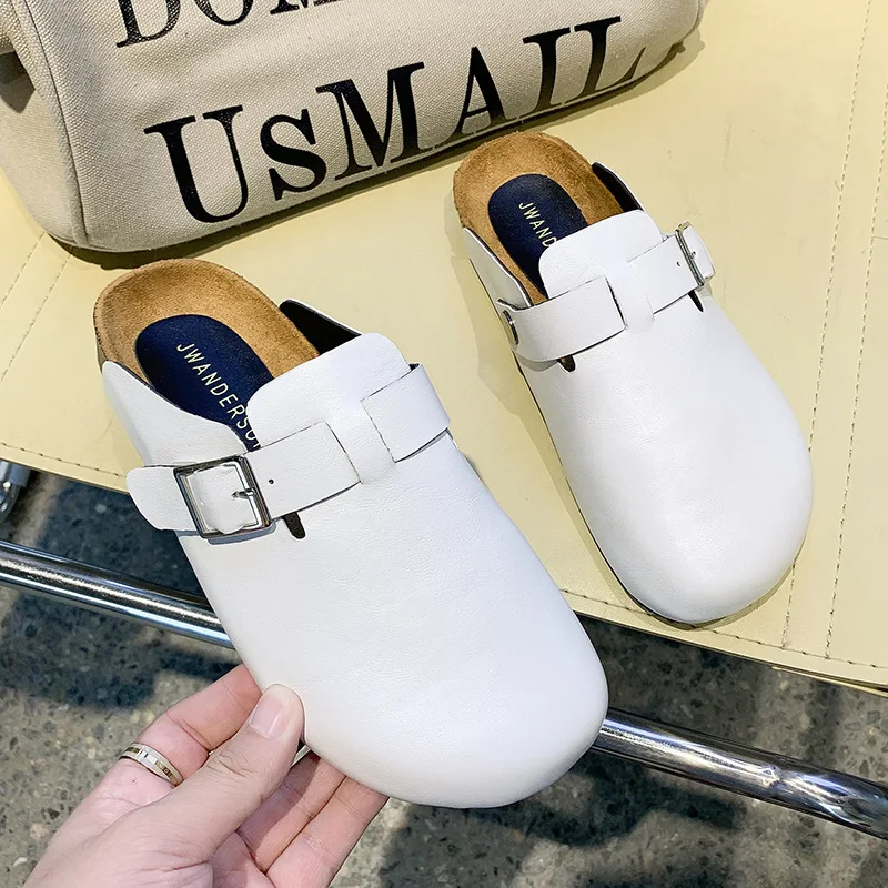 Женские мюли на низком каблуке, повседневные шлепанцы, круглый носок, закрытый носок, пробка, без застежки, брендовые дизайнерские, сланцы 
Женские мюли на низком каблуке, повседневные шлепанцы, круглый носок, закрытый носок, пробка, без застежки, брендовые дизайнерские, сланцы