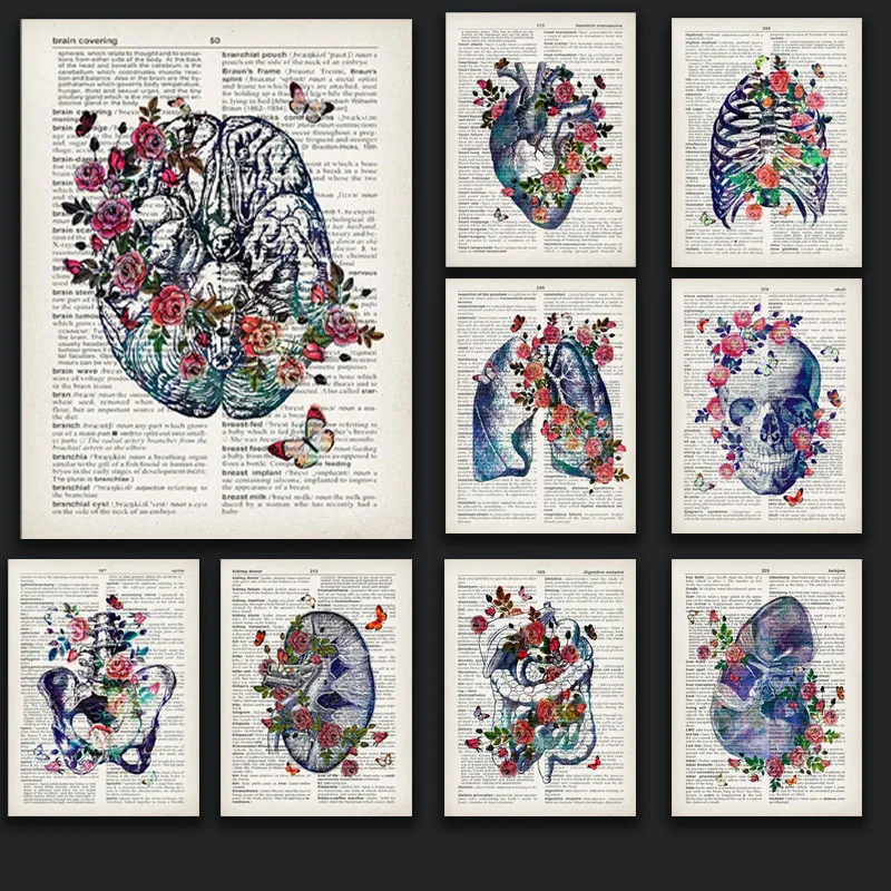 Nordic Print Posters Anatomy Human organs heart brain Wall Art Canvas Painting Vintage Wall Pictures For Medical Clinic Decor
Nordic Print Posters Anatomy Human organs heart brain Wall Art Canvas Painting Vintage Wall Pictures For Medical Clinic Decor
