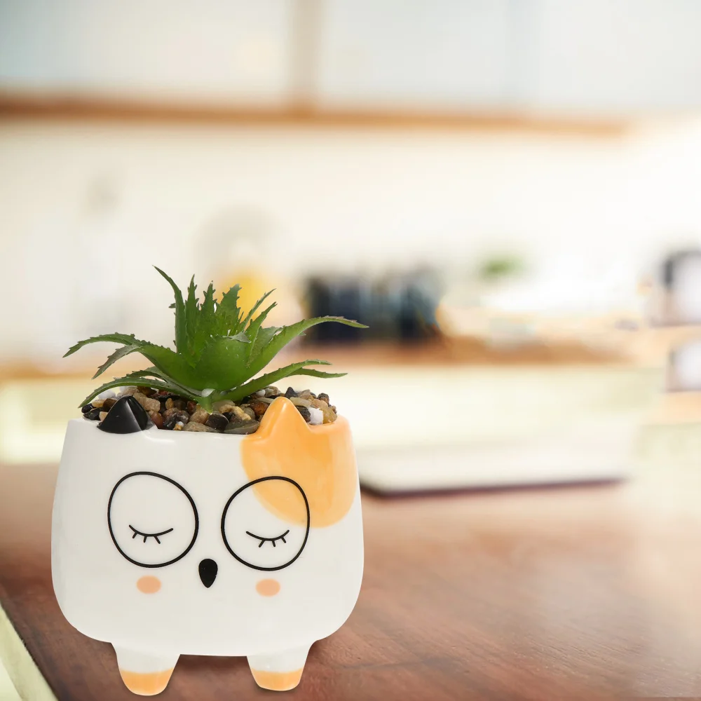 6pcs Exquisite Fake Plant Decors Lovely Animal Flowerpot Fake Plant Decors 
6pcs Exquisite Fake Plant Decors Lovely Animal Flowerpot Fake Plant Decors