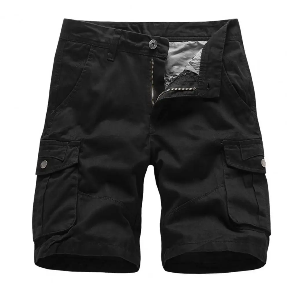 Men Shorts Solid Color Multi Pockets Cotton Blend Mid Rise Loose Knee-length Trousers Pants for Summer Men's Casual Shorts 2021
Men Shorts Solid Color Multi Pockets Cotton Blend Mid Rise Loose Knee-length Trousers Pants for Summer Men's Casual Shorts 2021
