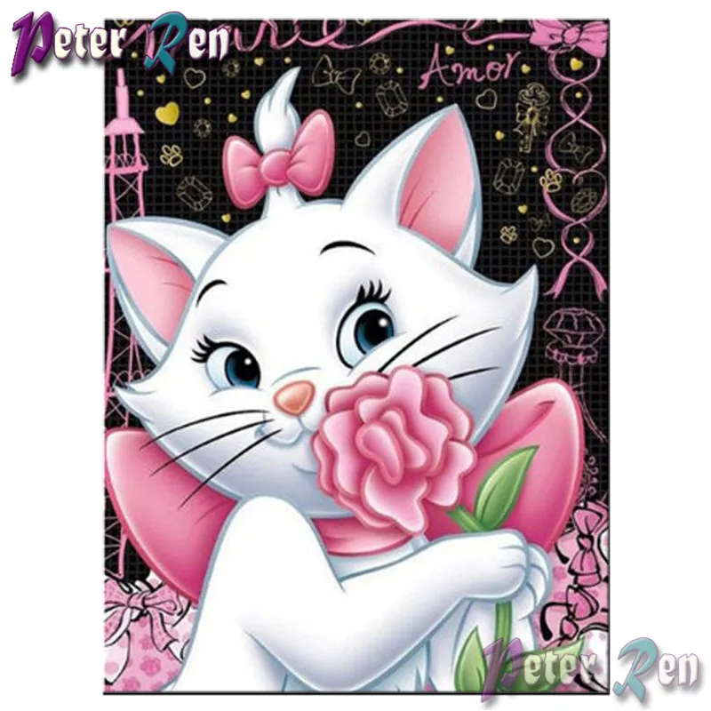5d Cartoon pink cat flowers diamond Painting Cross Stitch full Square\Round diamond Embroidery Rhinestone picture Children gift
5d Cartoon pink cat flowers diamond Painting Cross Stitch full Square\Round diamond Embroidery Rhinestone picture Children gift