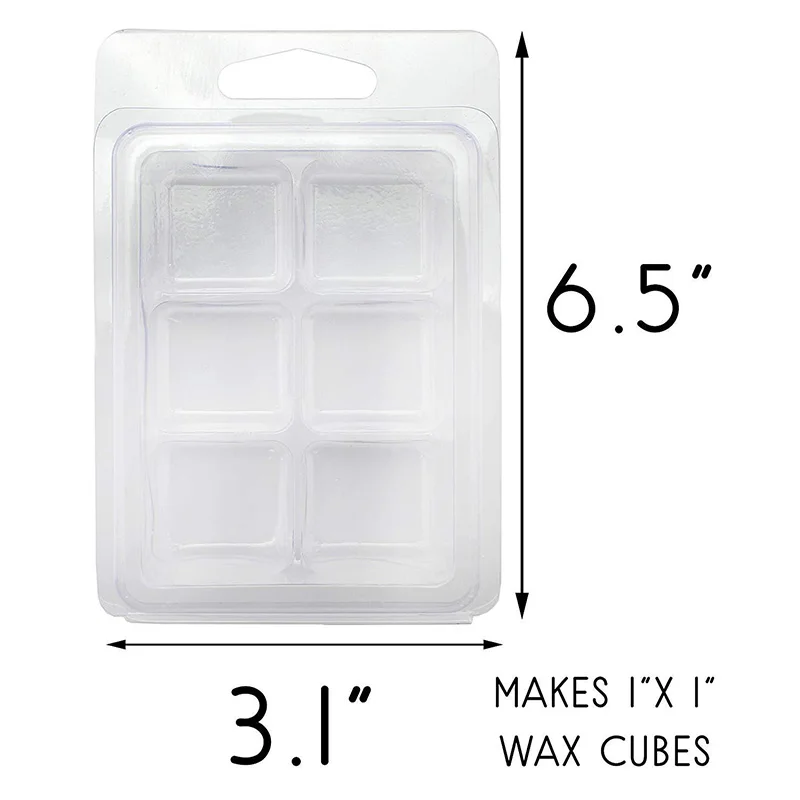 10pcs Wax Melt Clamshells Candle Molds Square 6 Cavity Clear Plastic Cube Tray For DIY Candle-making & Soap
10pcs Wax Melt Clamshells Candle Molds Square 6 Cavity Clear Plastic Cube Tray For DIY Candle-making & Soap
